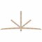 Ekena Millwork Alberta Smooth Timber Gable Bracket, Douglas Fir, 108"W x 49"H x 3 1/2"D x 3 1/2"F, 11/12 Pitch GBW108X49X0404ALB00SDF - alternate 1